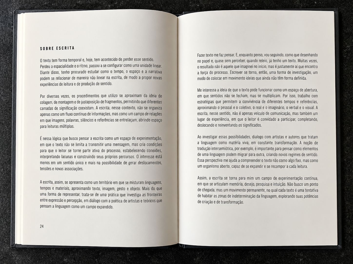 TGI — página Sobre escrita
